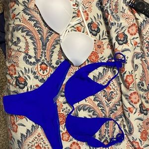 Womens swimsuit (with extra white top)